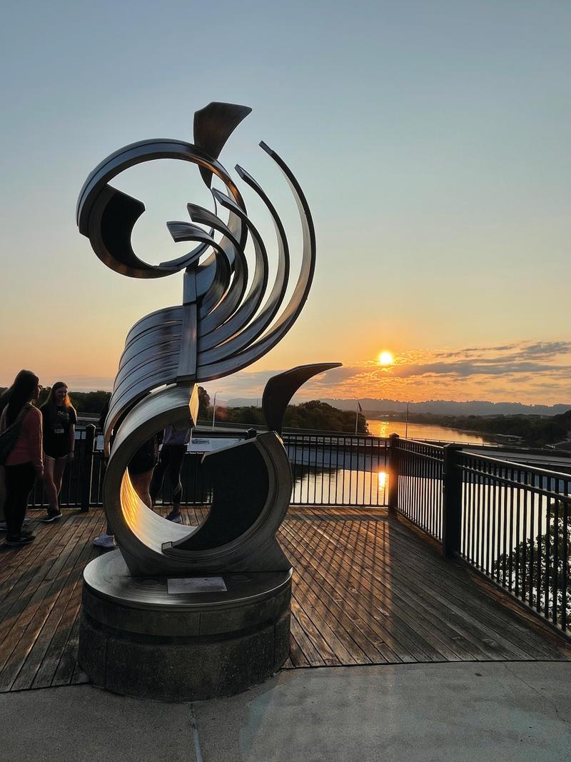 Sunrise over the Bluff View Art District