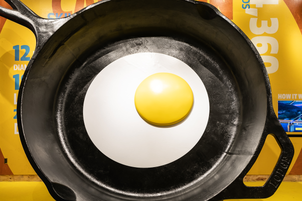 World's largest cast iron skillet at the Lodge Museum of Cast Iron